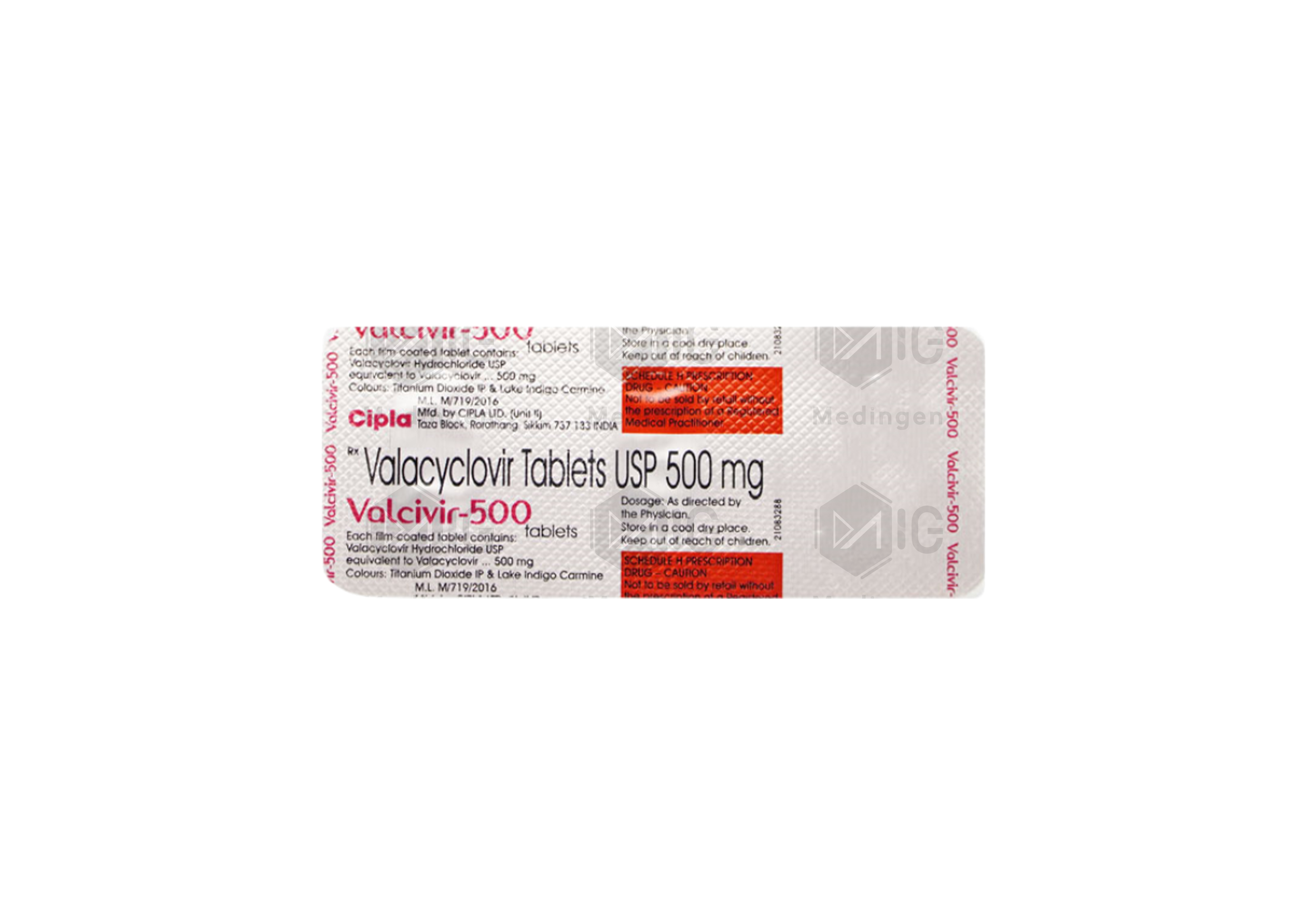VALCIVIR 500MG